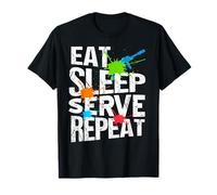 Manger Dormir Servir Répéter Vie Militaire Fière T-Shirt