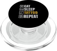 Manger Dormir Tatouer Répéter Artiste Encre Tatouage l'art PopSockets PopGrip pour MagSafe