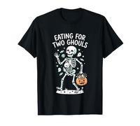 Manger pour Deux goules Trick Or Treat Expectant Mother T-Shirt