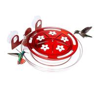 Mangeur de Colibri | Mangeoire à Colibri Rechargeable avec 5 Ports d'alimentation des Fleurs | Wide Top ou Ouverture d'ouverture Aspiration Coubleur de colibris pour l'extérieur, Cour