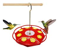 Mangeur de colibri, mangeoires à colibris pour l'extérieur,Plateau de station d'alimentation en dehors des oiseaux mangeoires à oiseaux | Multiples ports d'alimentation, suspension et fuite pour le pa