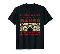 Mangez Bakso et regardez des films d'horreur Baso Movie Lover T-Shirt