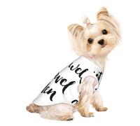 Mangez bien, voyagez souvent pour votre chien ! T-shirts élastiques et doux pour chiens, vêtements respirants pour animaux de compagnie, t-shirts pour chiots, chatons et chiens de petite et moyenne ta