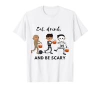 Mangez, Buvez et Faites Peur, Halloween, Dessin Amusant pour Enfants. T-Shirt