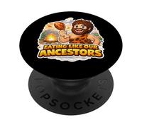 Mangez comme nos ancêtres Paleo Carnivore Diététicien Fan Diététiste PopSockets PopGrip Adhésif