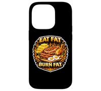 Mangez de la Graisse, brûlez Les Graisses, cétogène, régime Carnivore diète paléo Coque pour iPhone 14 Pro