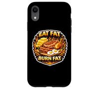 Mangez de la Graisse, brûlez Les Graisses, cétogène, régime Carnivore diète paléo Coque pour iPhone XR