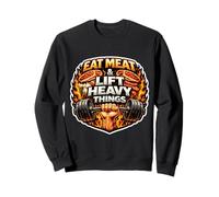 Mangez de la Viande et soulevez des Choses Lourdes Carnivore Gym Wheight Lifting Sweatshirt