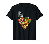 Mangez de Vrais Aliments Alimentation Saine Régime nutritionnel sain T-Shirt