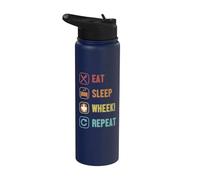 Mangez des cochons d'Inde Repeat Cochon d'Inde Stainless Steel Insulated Water Bottle