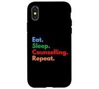 Mangez des Conseils sur Le Sommeil Répétez pour Les conseillers et Les thérapeutes Coque pour iPhone X/XS