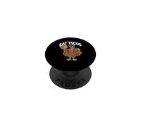 Mangez des Tacos drôle Thanksgiving Day Pèlerin Dîner Mexicain PopSockets PopGrip Adhésif