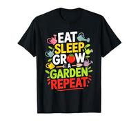 Mangez, dormez, cultivez un jardin Répétition Urban Amoureux des plantes biologiques T-Shirt