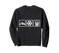 Mangez, dormez, skiez, répétez - Ski, fête d'après-Ski, Neige de Montagne Sweatshirt
