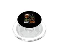 Mangez du Poisson et répétez Le Sommeil PopSockets PopGrip pour MagSafe