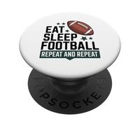 Mangez du Sommeil, Répétez Et Répétez Le Football, Amateur PopSockets PopGrip Adhésif