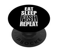 Mangez Le Sommeil et répétez Le Poisson PopSockets PopGrip Adhésif