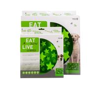 Mangez Lentement Vivez Plus Longtemps Étoile - Taille: S, Couleur: Vert