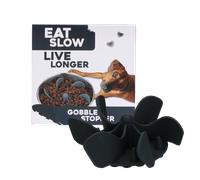 Mangez Lentement Vivez Plus Longtemps Gobble Stopper - Couleur: Gris
