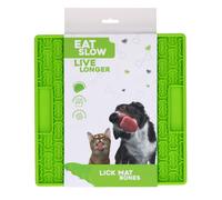 Mangez Lentement Vivez Plus Longtemps Tapis à lécher Os - Couleur: Vert