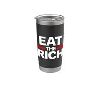 Mangez les riches Gobelet isotherme en acier inoxydable double paroi