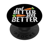 Mangez Mieux, sentez-Vous Mieux Vivre sainement PopSockets PopGrip Adhésif