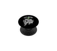 Mangez Plus de Plantes Faites Plus de Yoga PopSockets PopGrip Adhésif
