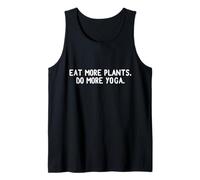 Mangez Plus de Plantes Faites Plus de Yoga Végétarien Végétarien Meme Débardeur
