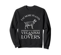 Mangez Plus de Plantes Le véganisme est pour Les Amoureux (États herbivores) Sweatshirt
