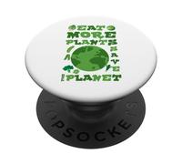 Mangez Plus de Plantes Sauvez la planète - Environnement Peace Earth Day PopSockets PopGrip Adhésif