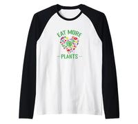 Mangez Plus de Plantes Végétarien Cœur sain Manche Raglan