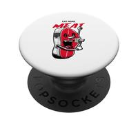 Mangez Plus de Viande (déclaration Anti-végétalienne Amusante) PopSockets PopGrip Adhésif