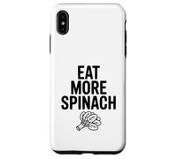 Mangez Plus d'épinards drôle et sain pour Une Alimentation motivante Coque pour iPhone XS Max