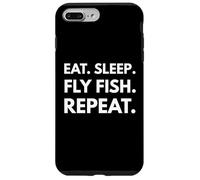 Mangez Sommeil Mouche Poisson Répéter Minimal Citation Coque pour iPhone 7 Plus/8 Plus