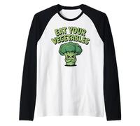 Mangez Vos légumes végétaliens végétariens drôles régime Brocoli Manche Raglan