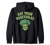 Mangez Vos légumes végétaliens végétariens drôles régime Brocoli Sweat à Capuche