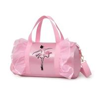 MANGGUO Sac de Danse de Ballet pour Fille, Sac à Main Princess Latin Dance Sac à bandoulière pour Enfants, Rose