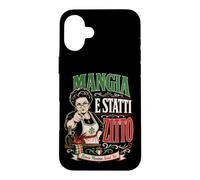 Mangia E Statti Zitto Depuis Que Nonna a Dit de la Nourriture Italienne si drôle Coque pour iPhone 16 Plus