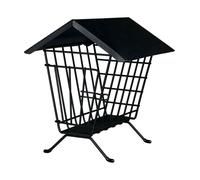 Mangiatoia per il fieno, in metallo, 20×23×20cm, nero per conigli e roditori Tri
