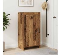 Mangloder Armoire à Chaussures en Bois Ancien 48 x 36 x 92 cm avec Rangement Compartiments et Porte pivotante pour entrée, Dressing ou Couloir, Support modulable, Pratique