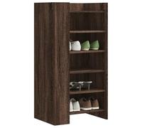 Mangloder Armoire à Chaussures en chêne Marron 52x37,5x100 cm avec 5 étagères pour Rangement organisé dans entrée Chambre ou Dressing Support Robuste et modulable