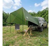Mangloder Auvent de véhicule vert 518 x 580 x 215 cm polyester acier extérieur camping tente pour randonnée trekking bivouac festival jardin plage pêche voyage sac à dos imperméable léger compact