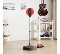 Mangloder Ballon de frappe avec support réglable de 81 à 122 cm, gants de boxe et pompe pour force, endurance, réaction, entraînement, soulagement du stress, maison, fitness, MMA, kickboxing, karaté