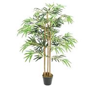 Mangloder Bambou Artificiel 730 Feuilles Vertes de 120 cm pour décoration intérieure et extérieure, Plante sans Entretien pour Maison, Jardin, Bureau ou terrasse
