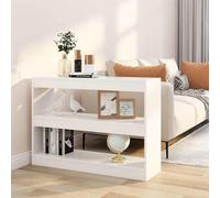 Mangloder Bibliothèque Blanche 100x30x72 cm Meuble de Rangement pour Livres dossiers et Objets décoratifs séparateur Mural modulable pour Salon Bureau Chambre entrée
