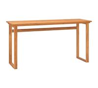 Mangloder Bureau en Bois de Teck Massif 120x45x75 cm avec Espace de Rangement pour Maison Bureau Chambre Salon télétravail