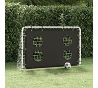 Mangloder But de football avec paroi de but en acier 184 x 61 x 122 cm, pliable, portable, résistant aux intempéries, filet de rechange inclus, idéal pour l'entraînement, le jeu, le jardin, le terrain