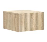 Mangloder Cabinet de Chevet Mural en Bois d'ingénierie Chêne Sonoma 33 x 34,5 x 20 cm avec tiroir, Rangement Suspendu pour Chambre, Salon, Bureau, Couloir, Meuble appoint Compact Pratique
