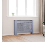 Mangloder Cache-radiateur en MDF anthracite 112 x 19 x 81,5 cm avec motif nid d'abeille et motif croisé, accessoire de radiateur pour salon, salle de bain et cache-radiateur décoratif