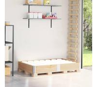 Mangloder Cadre de palette 150 x 100 cm en pin massif empilable, pliable, rangement stable, palette de transport pour logistique et expédition